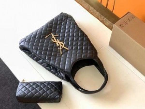 YSL SAINT LAURENT ICARE MAXI SHOPPING BAG QUALITY LEATHER LARGE 401
